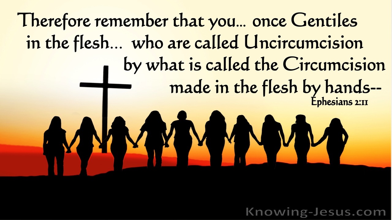 Ephesians 2:11 Remember  YouWere Once Called Uncircumcision (black)